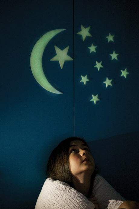 4M Glow In The Dark Luna grande y estrellas