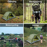 Tienda Nocturna: Tienda Camping 1-2 Personas, Compacta y Ligera