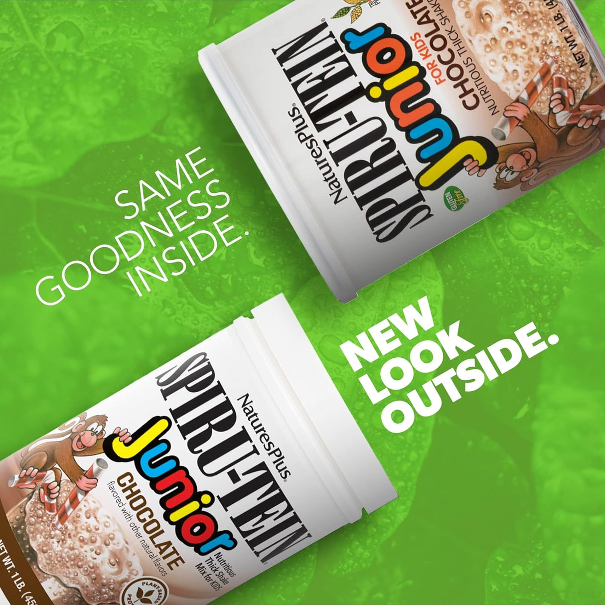Proteína en polvo para niños SPIRU-TEIN Junior - 1 lb - Vegana