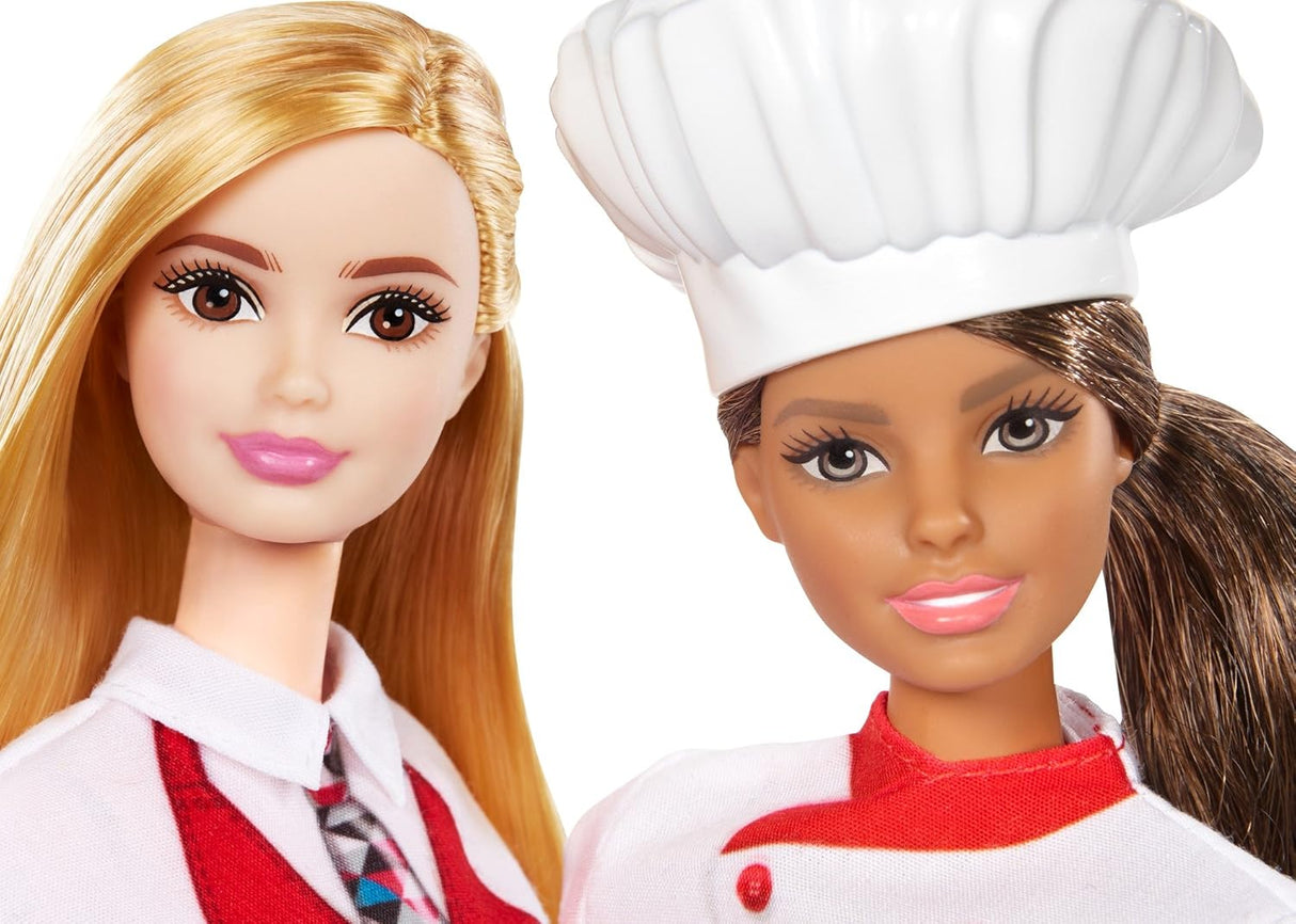 Barbie Amigas Chef y Camarero Set de Muñecas