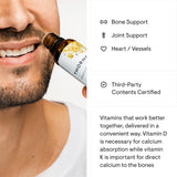 Thorne Vitamina D + K2 Líquido con dispensador, 600 porciones