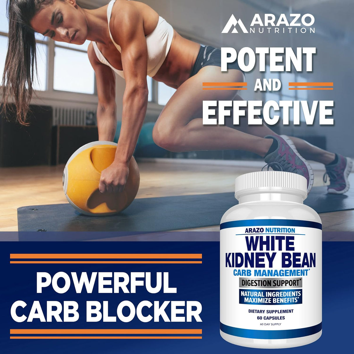 Suplemento Extracto de frijol blanco 100 % puro 60 unidades