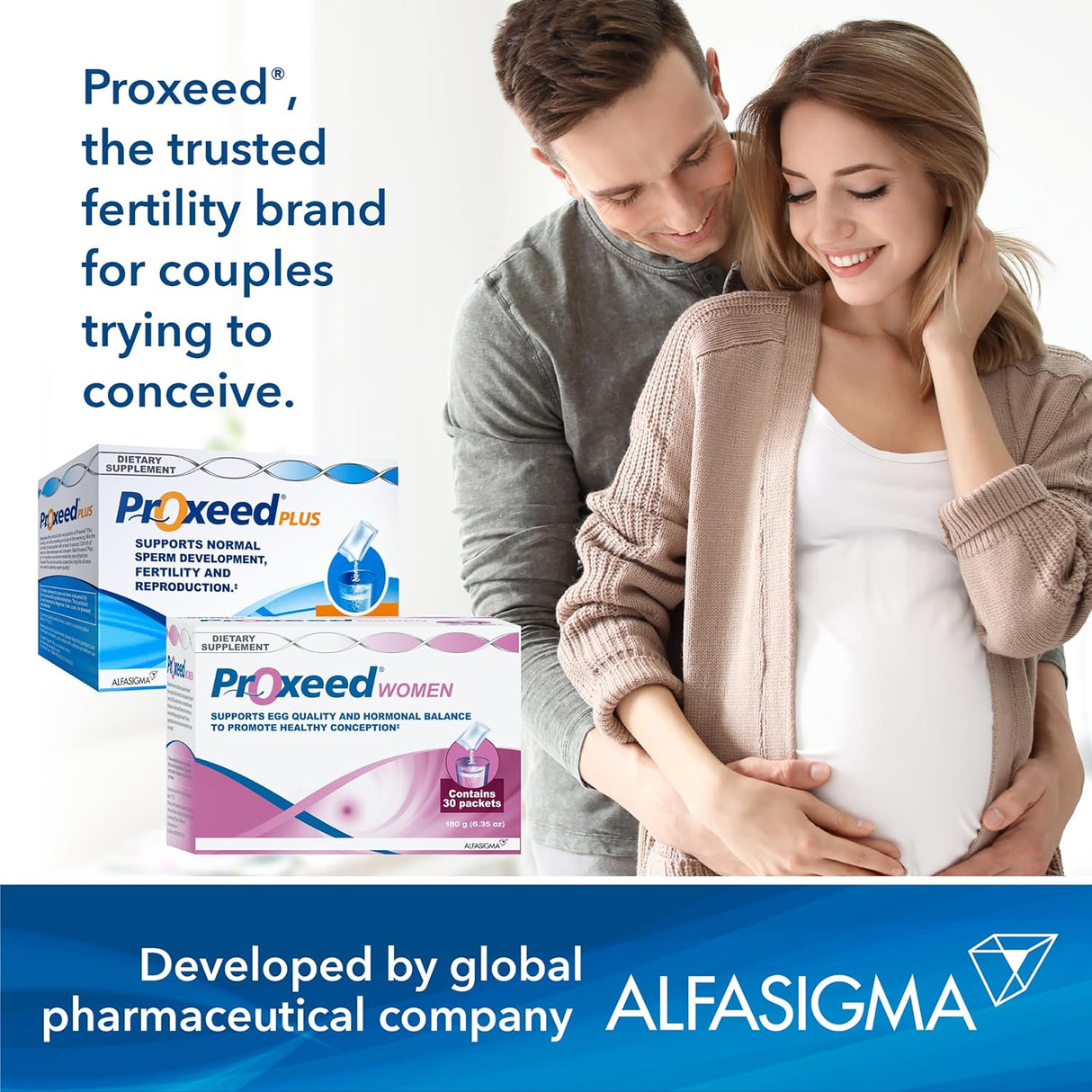 Suplementos de Fertilidad Proxeed Plus para Hombres, 30 Paquetes