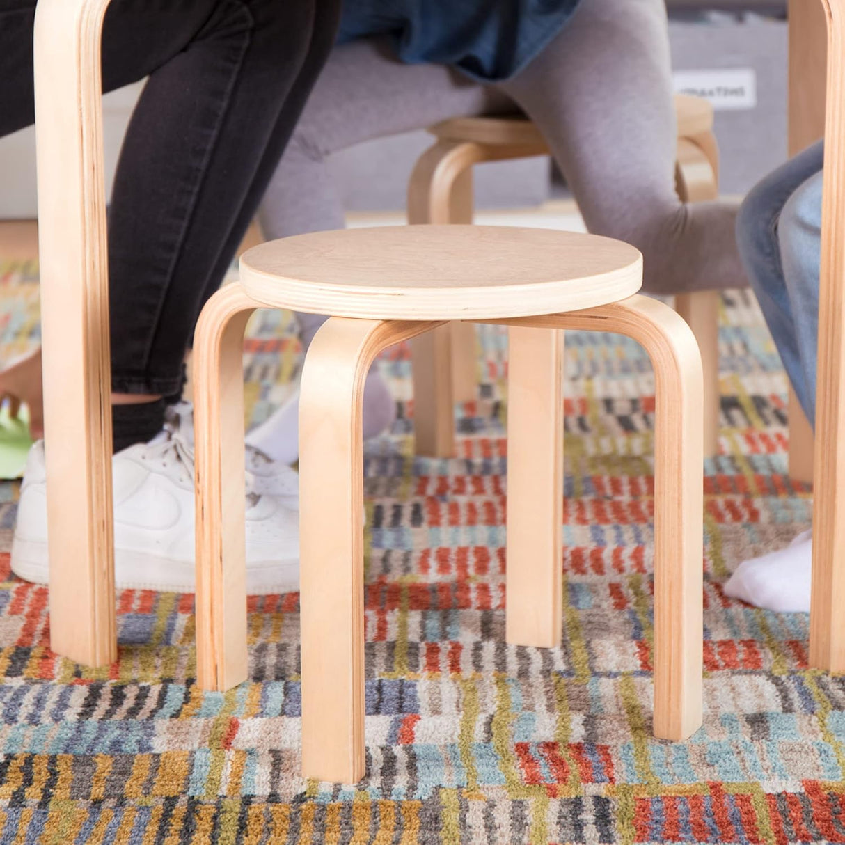 Sillas de mesa nórdicas Guidecraft Natural para niños