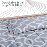 Hamaca Doble Extra Grande SUNCREAT con Soporte y Almohada Extra