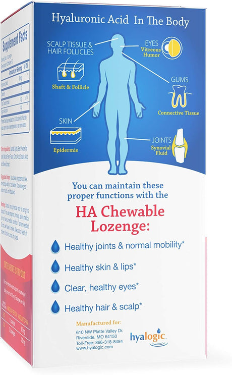 Hyalogic Masticables de ácido hialurónico con sabor a bayas