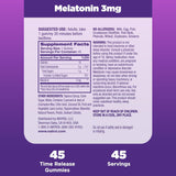 Natrol Time Release para un sueño reparador 3 mg 45 gomitas