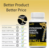 Suplemento comprimidos de yoduro de potasio 130 mg  120 und