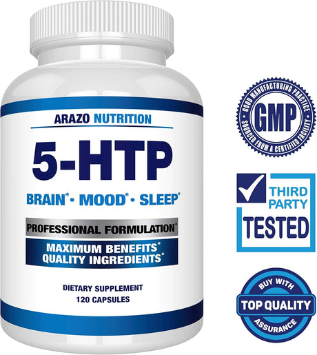 Suplementos Alimenticios 5-HTP 0.007 oz 120 cápsulas