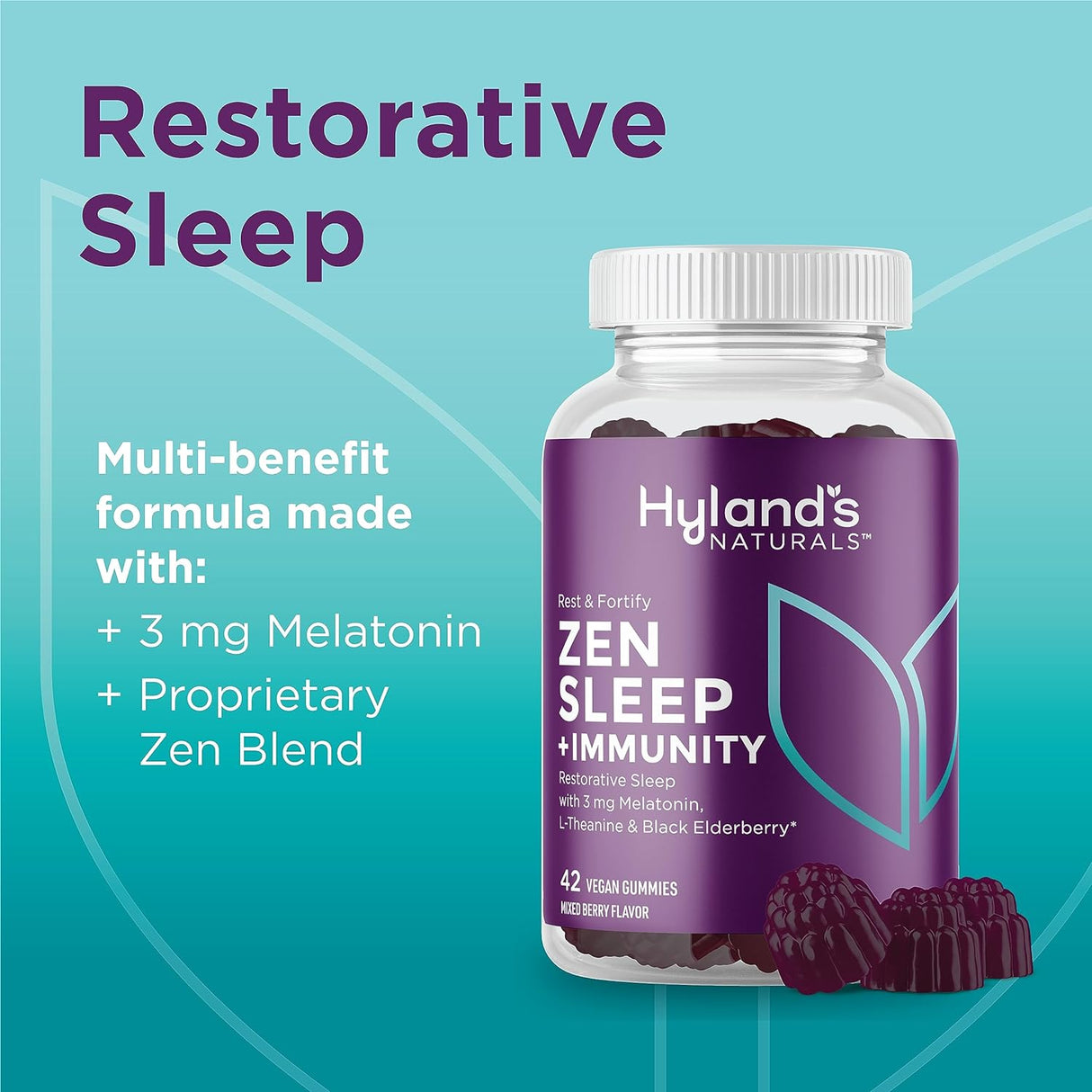 Fortify Zen Sleep Aid + Immune Support - 42 gomitas veganas