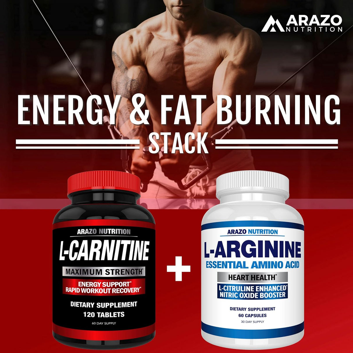 Suplemento L-carnitina, 120 tabletas con aminoácido