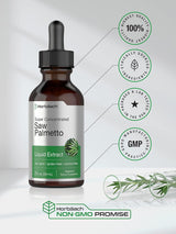 Extracto líquido de Saw Palmetto Horbäach | Sin alcohol, vegano, 2 oz