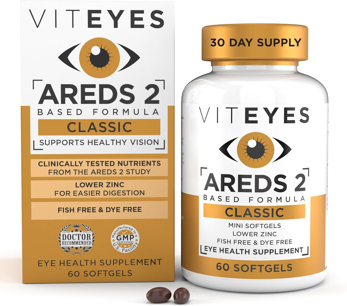 Viteyes AREDS 2 Classic Macular Health Formula Softgels 60u