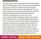 NUTRO WHOLESOME ESSENTIALS - Alimento seco natural para gatos, control de bola de pelo para gatos adultos, receta de pollo y arroz integral, croquetas para gatos, bolsa de 5 libras