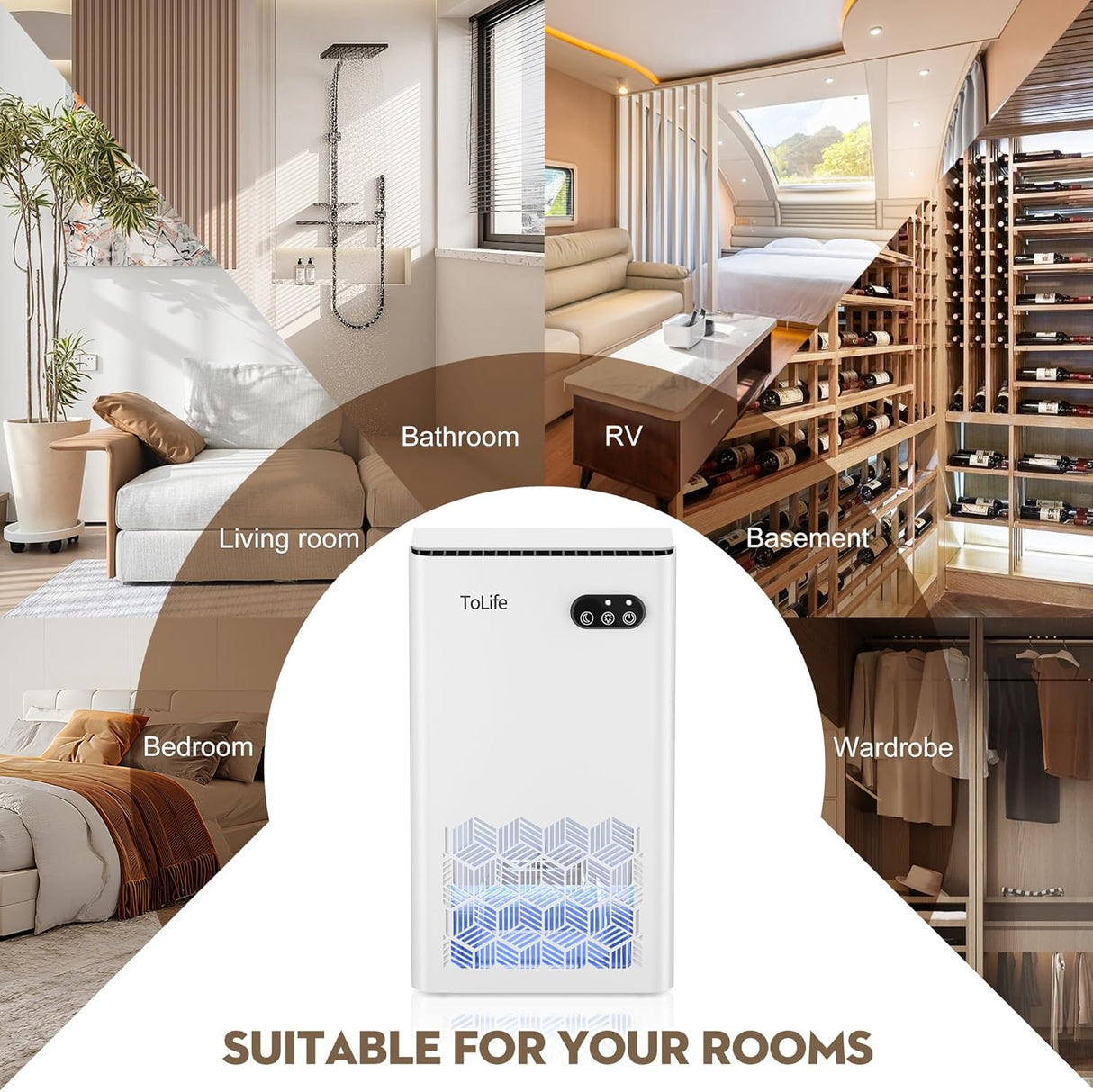 Deshumidificadores para habitación 950 pies cuadrados