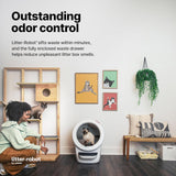 Litter-Robot 4 Bundle de Whisker: 6 Refills, 50 Fundas, Ramp