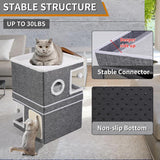 Casa de Gato de 2 Pisos, Marca XYZ, Cueva y Rascadores, Modelo ABC