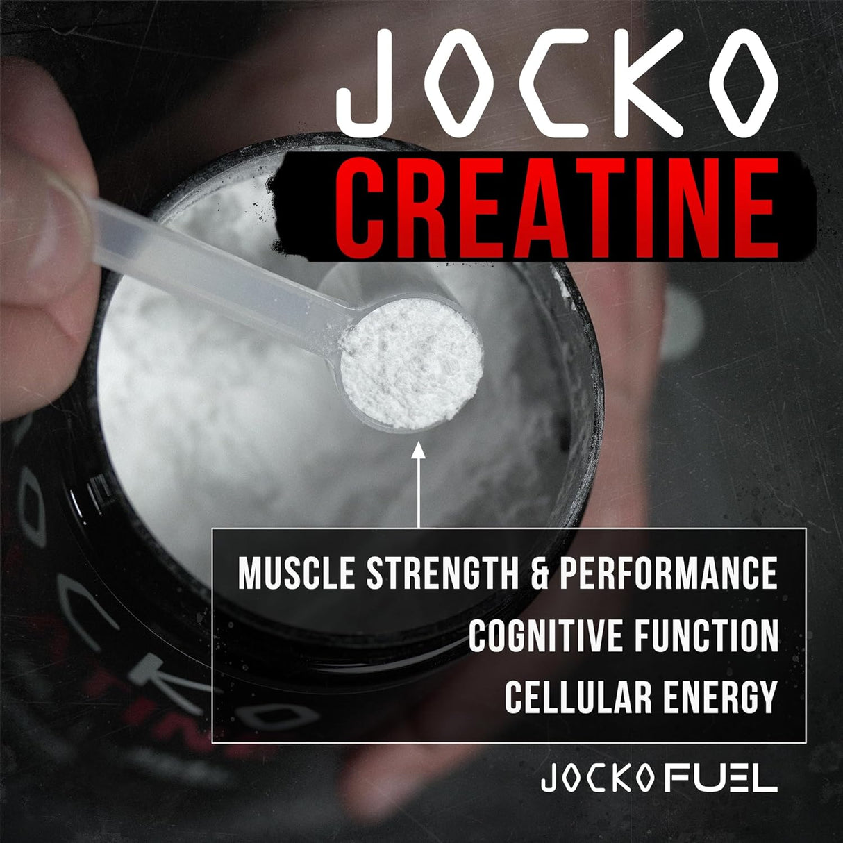Creatina Monohidratada Jocko Fuel - 90 Porciones Sin Sabor