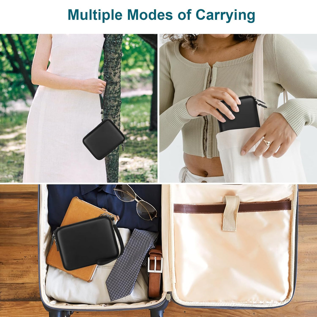 Estuche rígido compatible con consola de juegos portátil