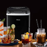Máquina de Hielo Silonn, 9 Cubos en 6 Min, Auto-Limpieza