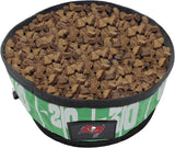 Conjunto de cuencos para perros Tampa Bay Buccaneers, portátil.