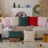 Cojines Navideños DFXSZ 18x18 Pulgadas Suave Peluche PTK006A18