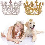 Disfraces 2 piezas de corona para perros pequeños talla S