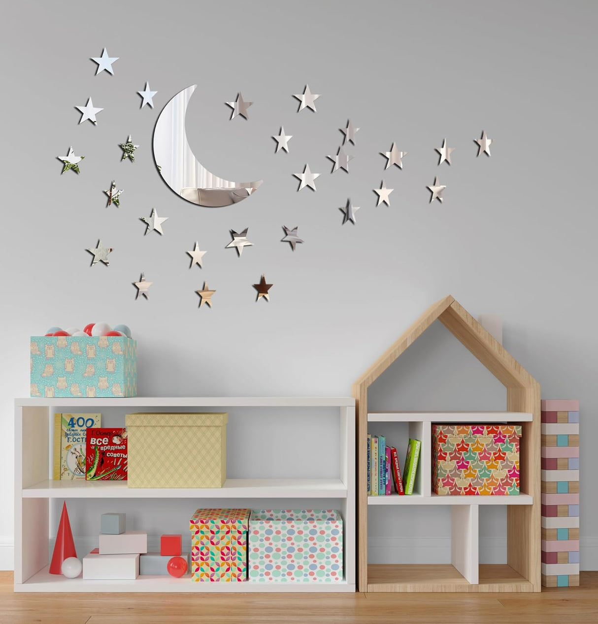 Stickers de Pared Estrellas, Marca Desconocida, 3 Tamaños, DIY