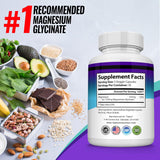 Magnesio Glicinato 525mg - Suplemento de Alta Absorción Vegan