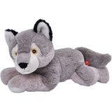 Peluche de lobo, para niños, color gris, 13 pulgadas
