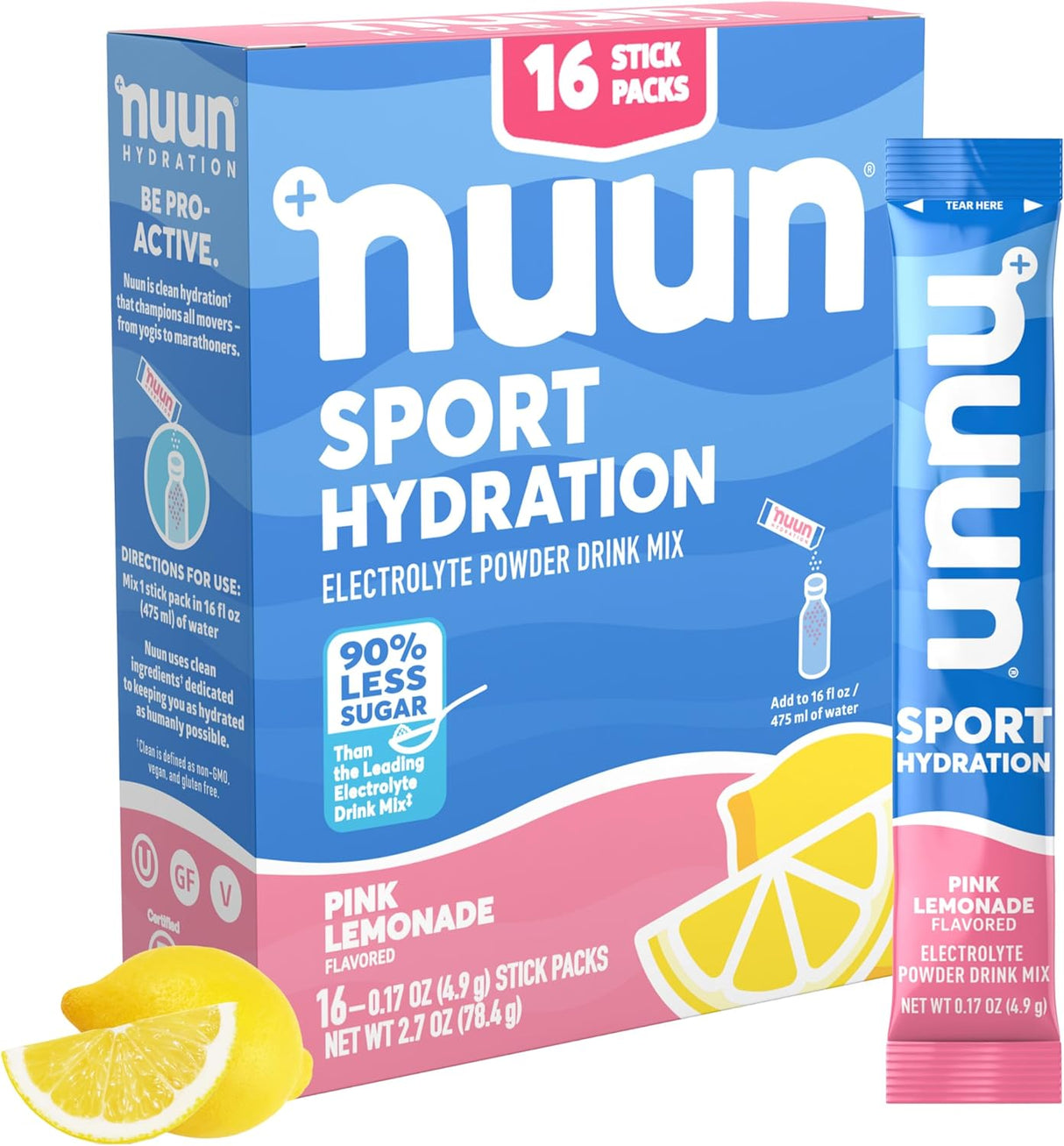 Suplemento Nuun Paquetes deportivos de electrolitos en polvo
