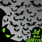 Decoraciones de Halloween - Murciélagos 3D 56 Pcs para Fiestas