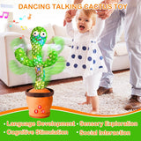 Juguete Cactus Interactivo, Recargable, Volumen Ajustable, Modelo X