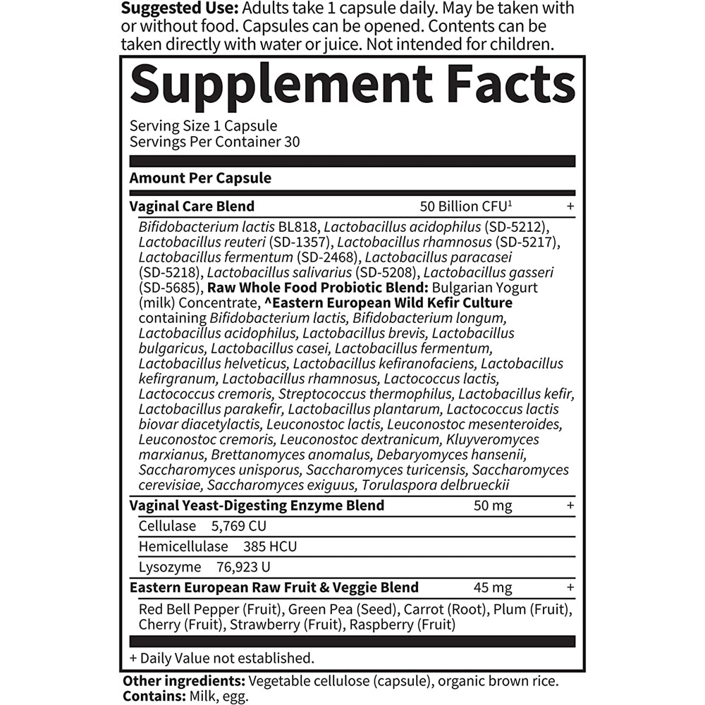 Suplementos  Garden of Life probiotico para mujeres