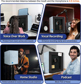 Cabina Vocal Portátil TroyStudio con Aislante Acústico