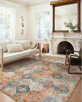 Alfombra marroquí de 8 x 10 oriental para sala Lahome