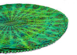 Funda bohemia para cojín, de 32 pulgadas, con diseño de mandala, para meditación, decorativa, otomana, grande, para exteriores, decoración del hogar, decoración de arte en el hogar, redonda, con pompones de algodón, cómoda