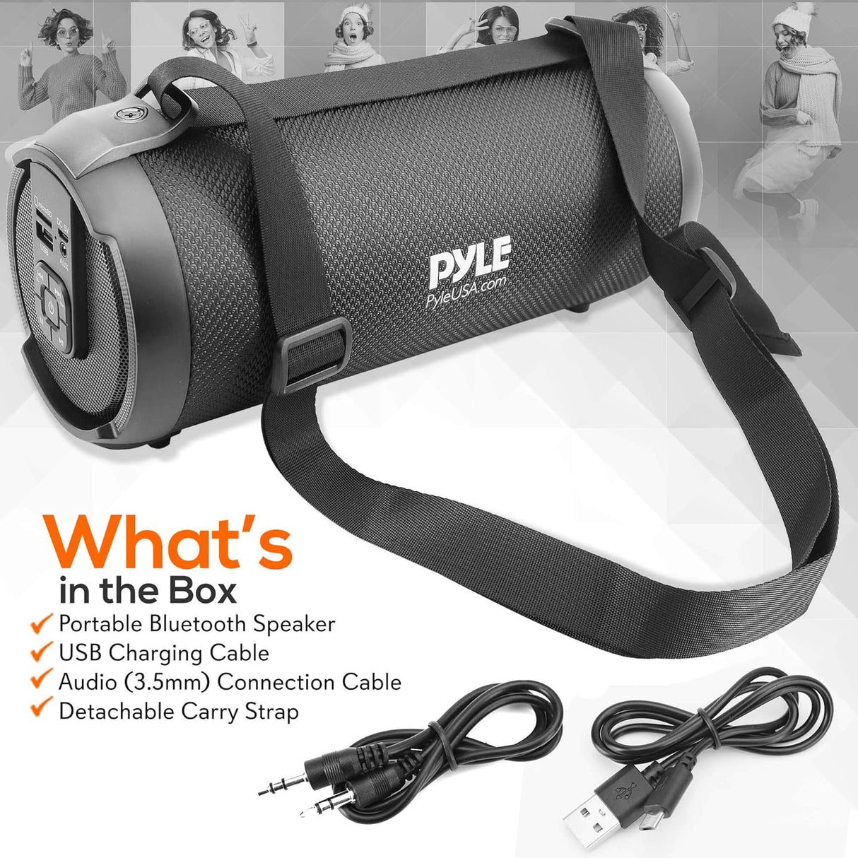 Altavoz inalámbrico portátil Bluetooth PYLE-HOME