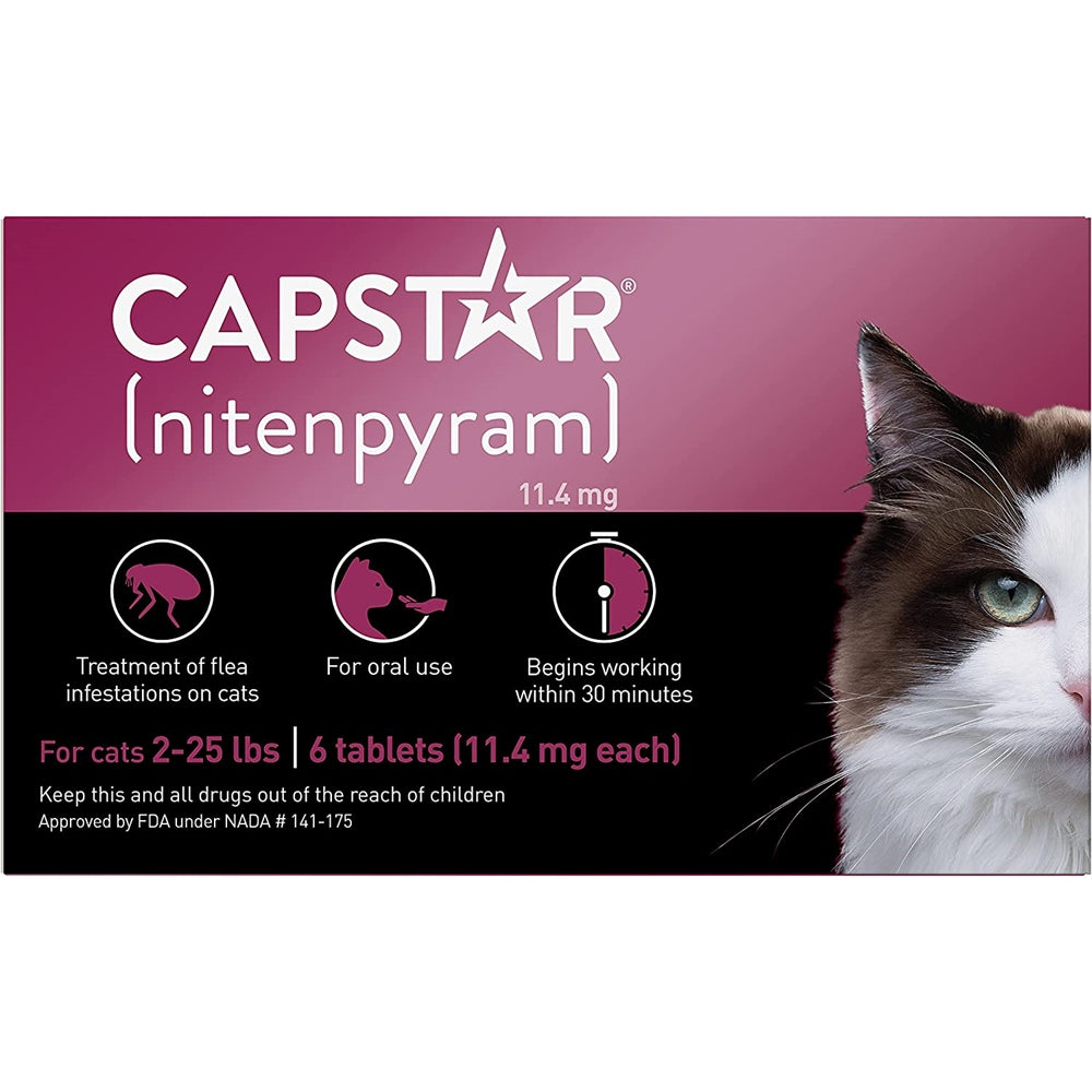 Antipulgas CAPSTAR (nitenpyram) Tratamiento oral 6 dosis
