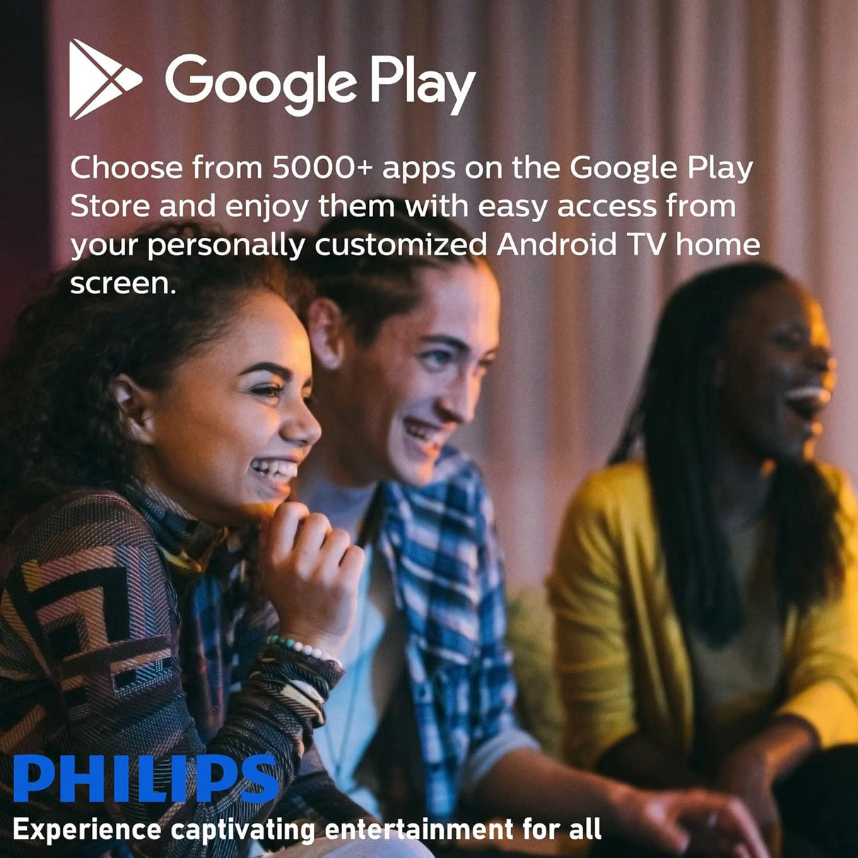 Televisor Smart TV Philips 55 4K UHD, HDR10, Google Assistant