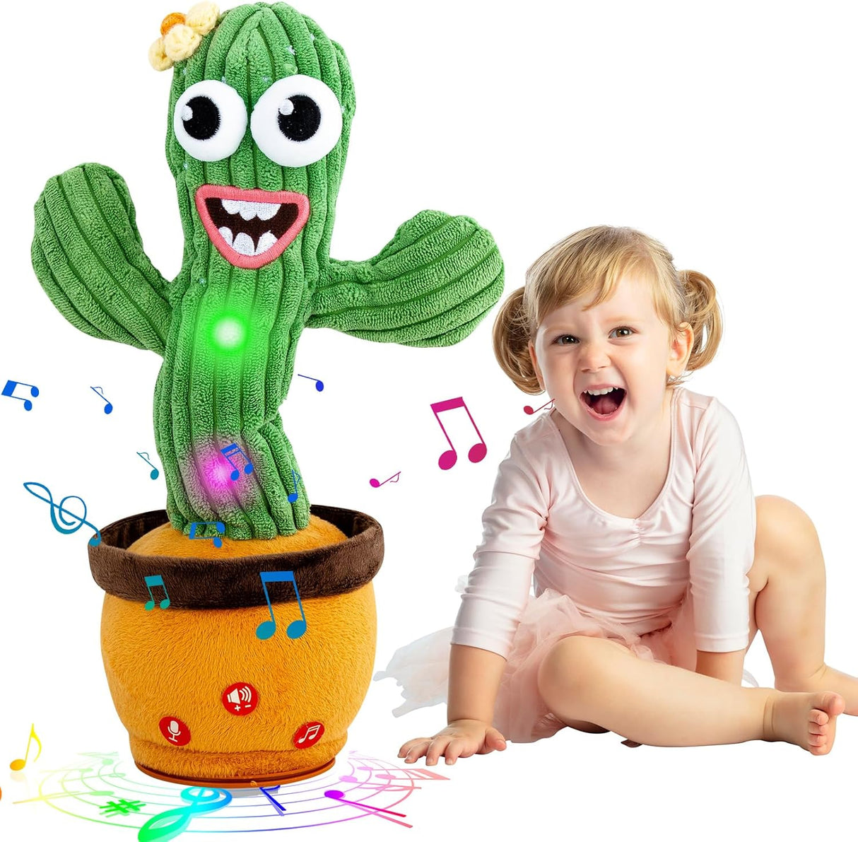 Juguete Cactus Bailarín Ayeboovi, Repite, Canta 120 Canciones