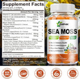 Sea Moss Softgels con Black Seed Oil y Hierbas, 90 cápsulas