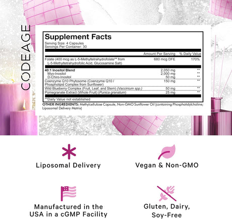 Suplementos Inositol de ovario liposomal + Mio-inositol