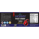 Suplemento Horny Goat Weed con maca, L-arginina 120 cápsulas
