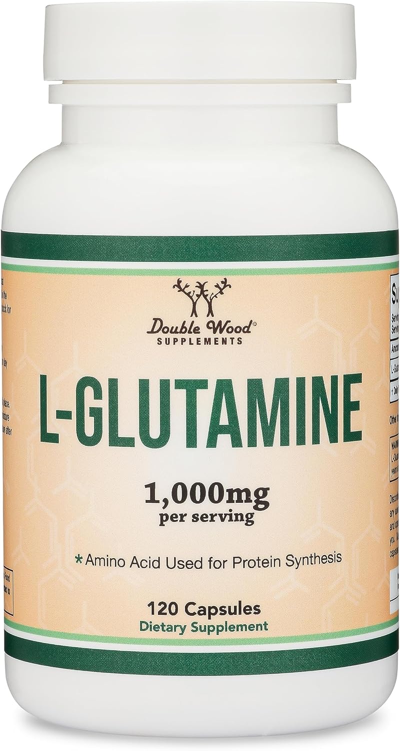 Cápsulas L de glutamina sin rellenos 500 mg 120 unidades