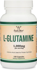 Cápsulas L de glutamina sin rellenos 500 mg 120 unidades