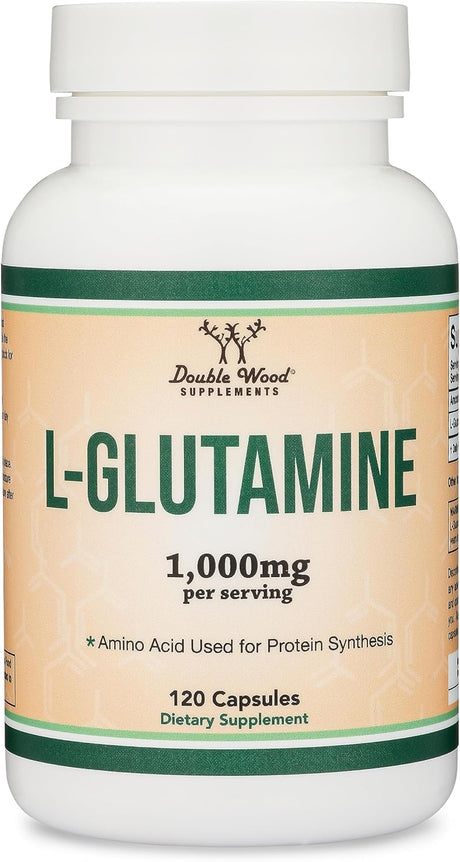 Cápsulas L de glutamina sin rellenos 500 mg 120 unidades