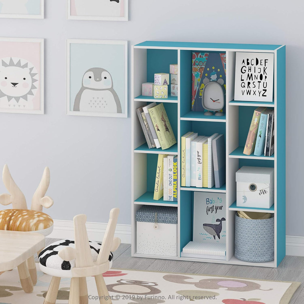 Estantería para libros 11 cubos modelo Luder