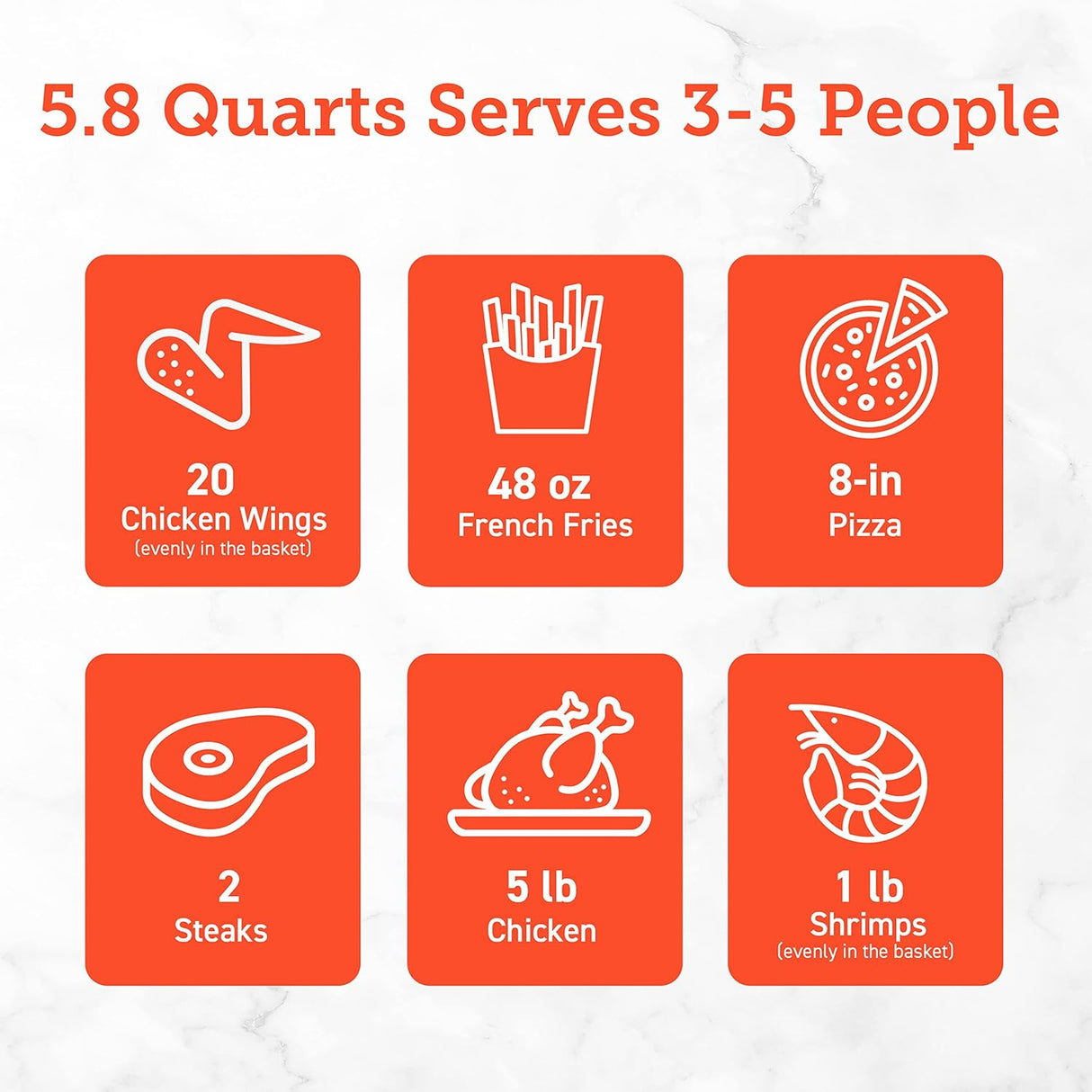 Air Fryer COSORI 12 en 1, 5.8QT, Cocina Rápida AdaptIQ