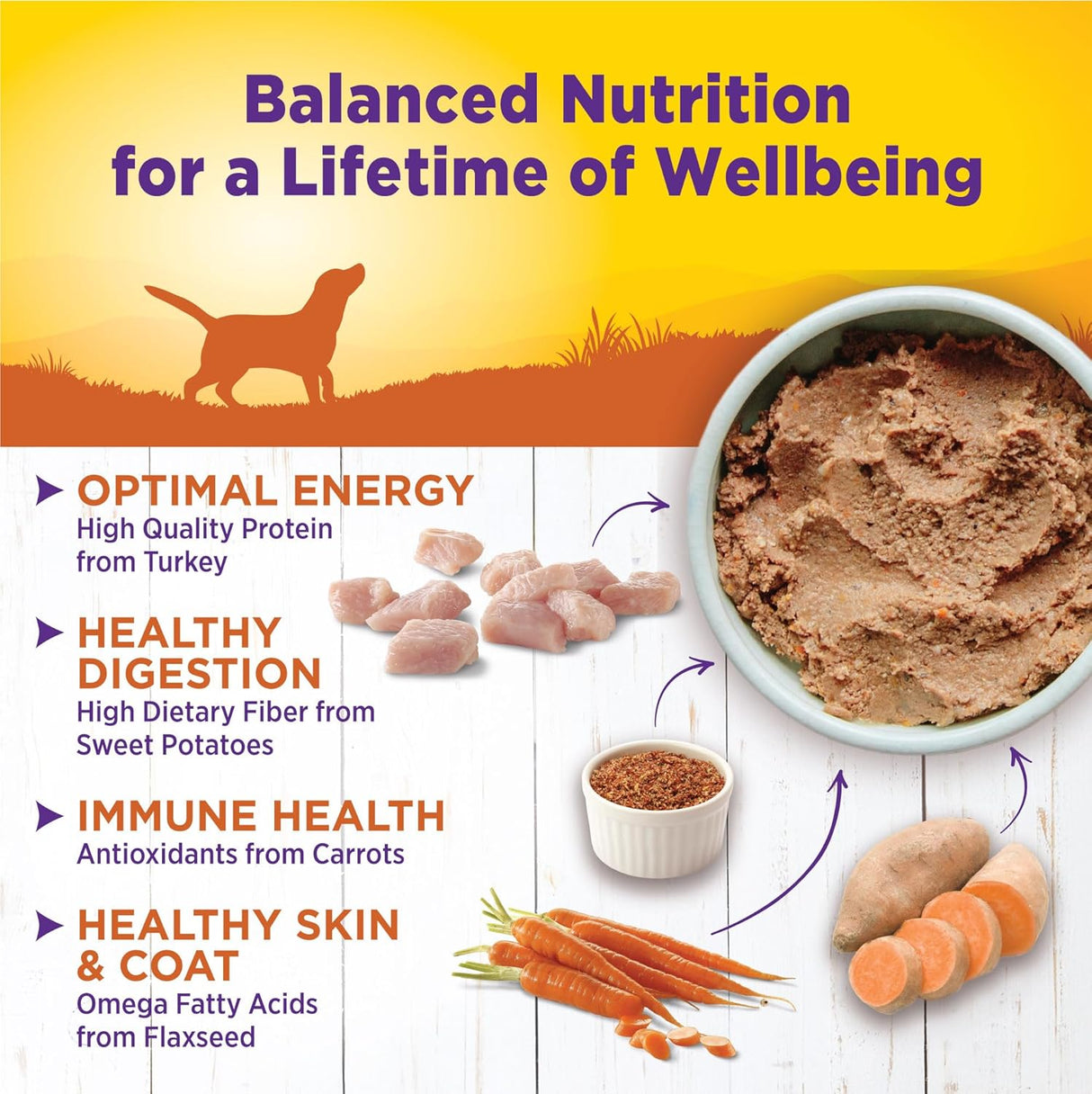 Alimento húmedo completo para perros natural y saludable